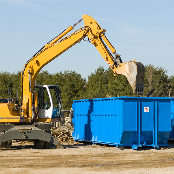 how many times can i have a residential dumpster rental emptied in Middlefork